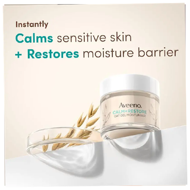 Aveeno Calm + Restore Oat Gel Moisturizer for Sensitive Skin 50ml