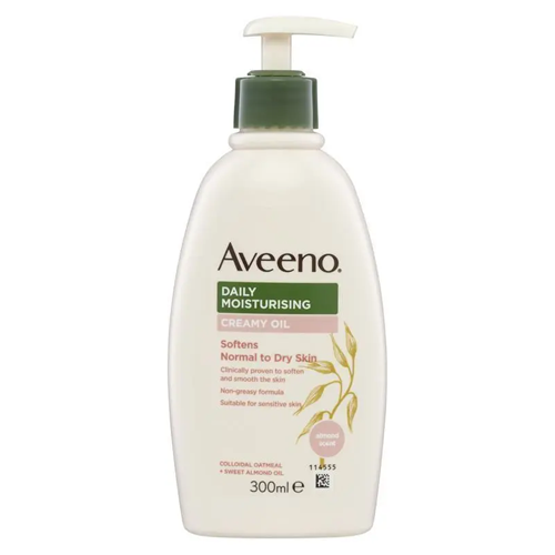 Aveeno Daily Moisturising Creamy Oil Almond Scent Body Lotion 300ml