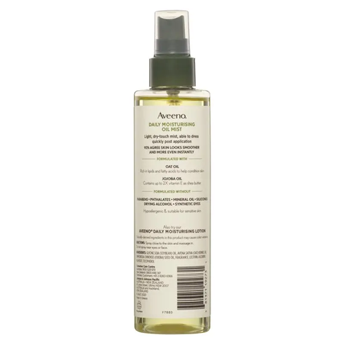 Aveeno Daily Moisturizing Oil Mist Spray with Oat and Jojoba Oil 200ml