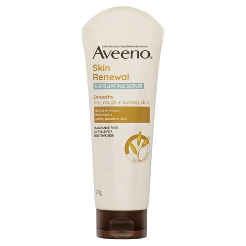Aveeno Skin Renewal Exfoliating Body Scrub for Dry Skin 225g