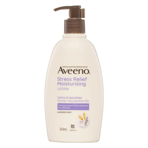 Aveeno Stress Relief Moisturizing Body Lotion for Normal,Dry,Sensitive Skin 354ml