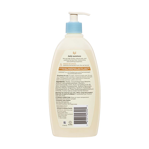Aveeno Baby Daily Moisture Wash & Shampoo 532ml
