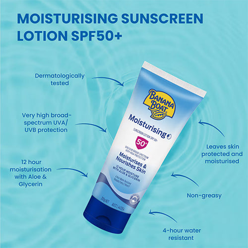 Banana Boat Moisturising SPF 50+ Sunscreen Lotion 200g
