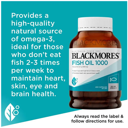Blackmores Fish Oil 1000mg 400 Capsules