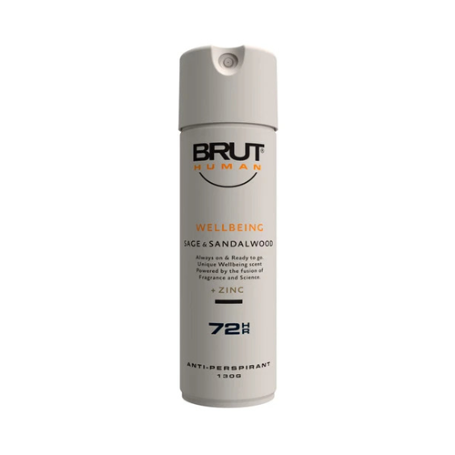 Brut Human Wellbeing Sage and Sandalwood Antiperspirant Spray 130g