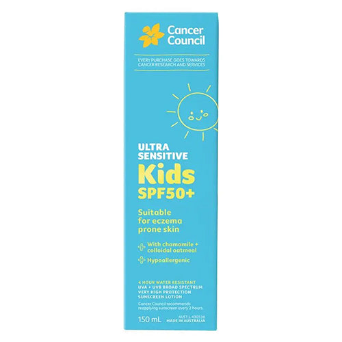 Cancer Council Ultra Sensitive Kids SPF 50+ Sunscreen 150ml