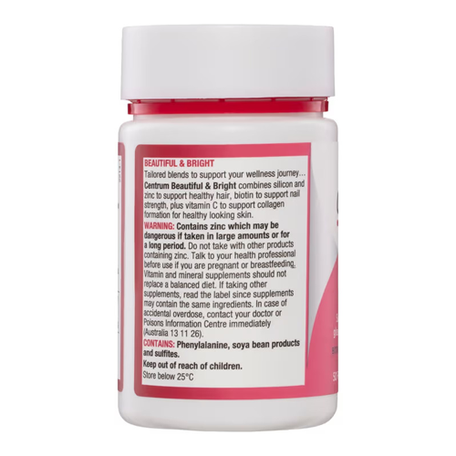 Centrum Beautiful and Bright 50 Tablets
