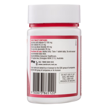 Centrum Beautiful and Bright 50 Tablets