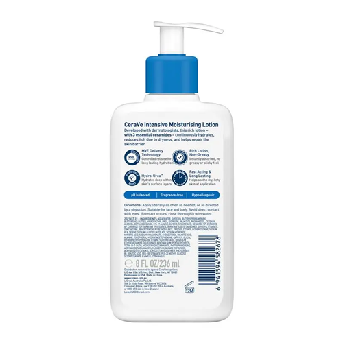Cerave Intensive Moisturising Lotion for Very Dry, Itchy Skin 236ml