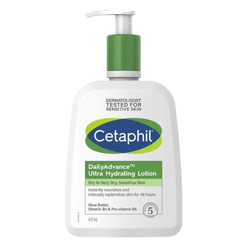 Cetaphil Daily Advance Ultra Hydrating Lotion Dry to Very Dry Skin, Sensitive Skin 473ml
