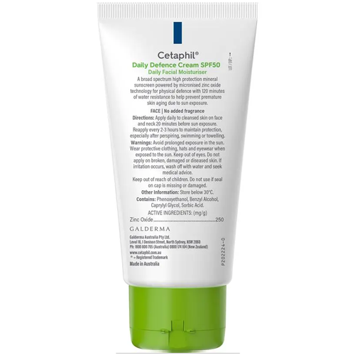 Cetaphil Daily Defense SPF 50 Facial Moisturiser 50g