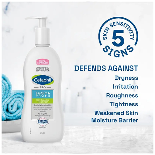 Cetaphil Eczeme Prone Skin Restoring Moisturiser for Dry,Itchy,Sensitive Skin 295ml