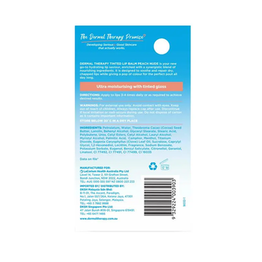 Dermal Therapy Peach Nude Tinted Lip Balm 8g