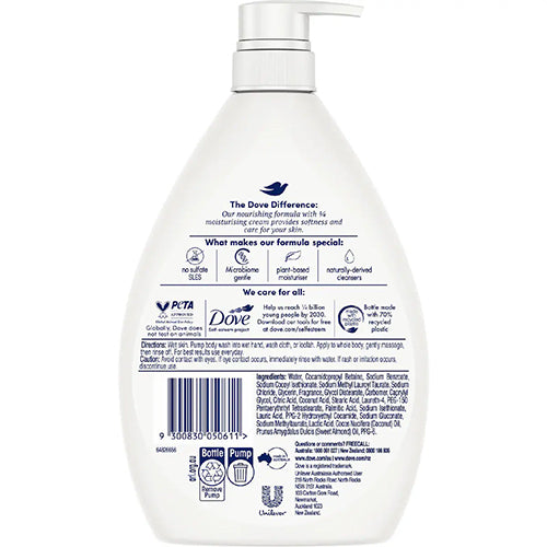 Dove Gentle Pamper 0% Sulfate Body Wash 1L