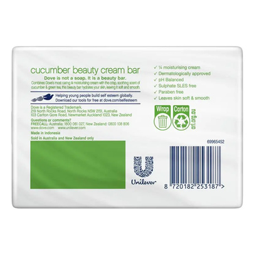 Dove Cucumber Beauty Bar 90g