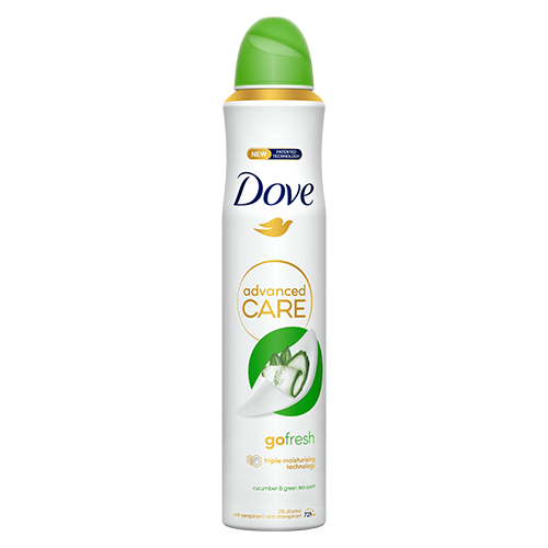Dove Advanced Care Cucumber and Green Tea Antiperspirant Spray 250ml