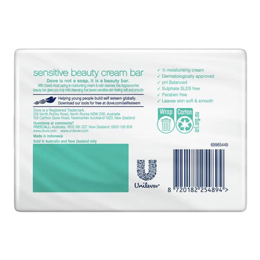 Dove Sensitive Beauty Cream Bar 90g