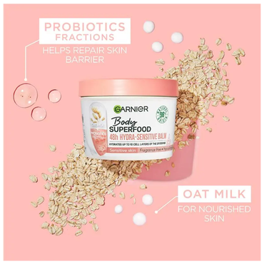 Garnier Body Superfood Oat and Probiotic 48h Hydra Sensitive Balm 380ml