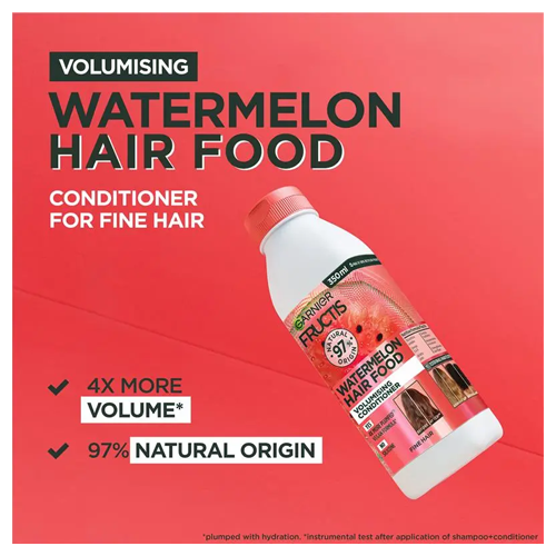 Garnier Fructis Hair Food Watermelon Conditioner for Fine Hair 350ml