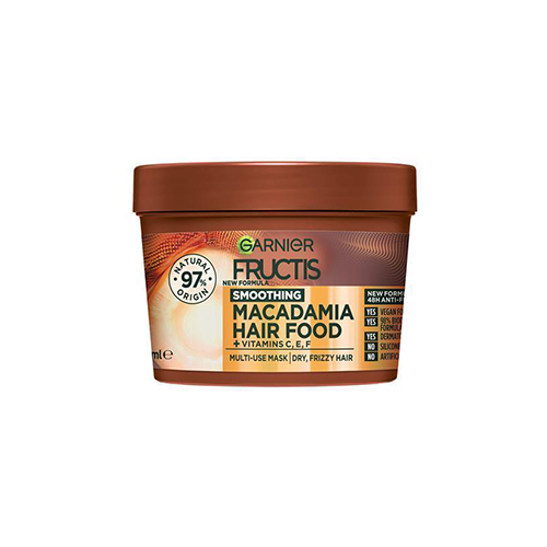 Garnier Fructis Smoothing Macadamia Hair Food For Dry,Frizzy Hair 390ml
