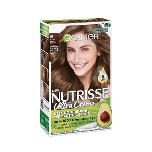 Garnier Nutrisse Ultra Creme Permanent Hair Color 6 Acorn Light Brown