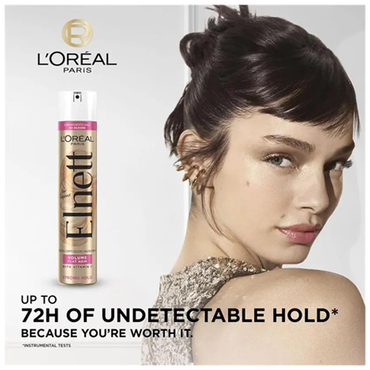 L'Oreal Elnett Strong Hold Volume Flatt Hair Spray with Vitamin C 400ml