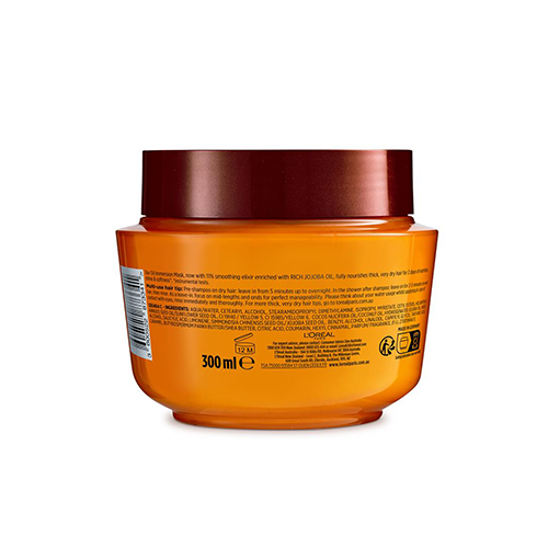 L'Oreal Elvive Extraordinary Oil Jojoba Hair Mask For Thick ,Very Dry Hair 300ml