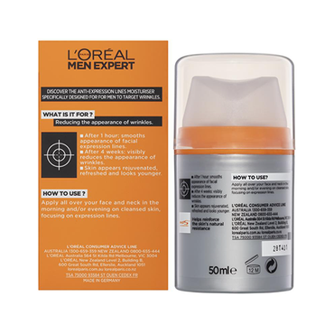 L'Oreal Men Expert Wrinkle Decrease Anti -Wrinkle Moisturizer 50ml