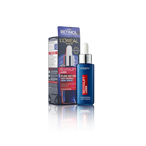 L'Oreal Revitalift Laser 0.2% Pure Retinol Deep Wrinkle Night Serum 30ml