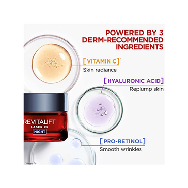 L'Oreal Paris Revitalift Laser X3 Night Cream Mask 50ml