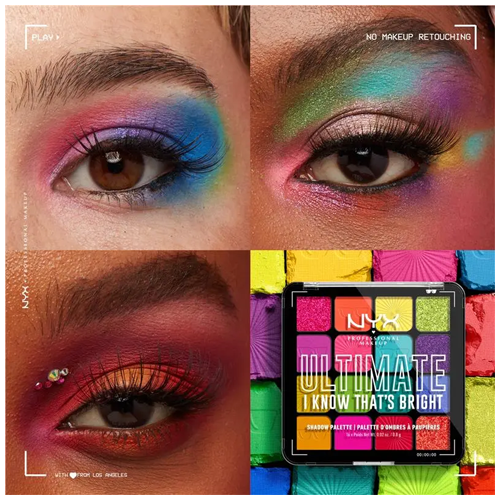 NYX Ultimate I Know That's Bright Shadow Palette 16 Colors