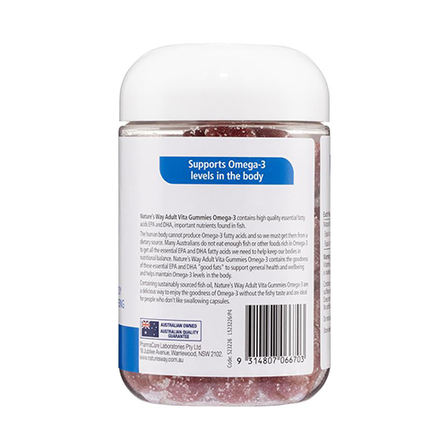 Nature's Way Adult Vita Gummies Omega -3 110 Gummies