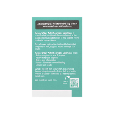 Nature's Way Active Solutions Skin Clear 60 Tablets