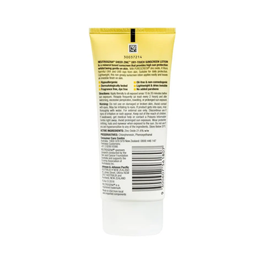 Neutrogena Sheer Zinc Dry Touch SPF 50 Sunscreen Lotion 88ml