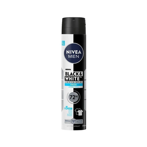 Nivea Black And White Invisible Fresh Antiperspirant Spray 250ml