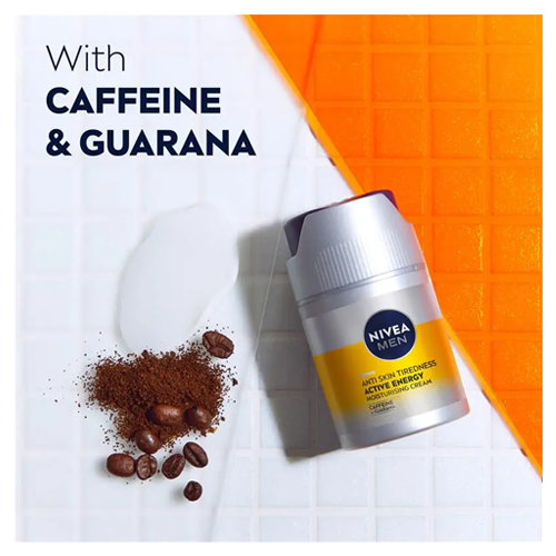 Nivea Men Active Energy Face Moisturiser Cream with Caffeine 50ml