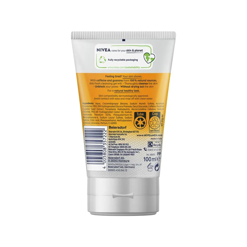 Nivea Men Active Energy Face Wash Gel 100ml