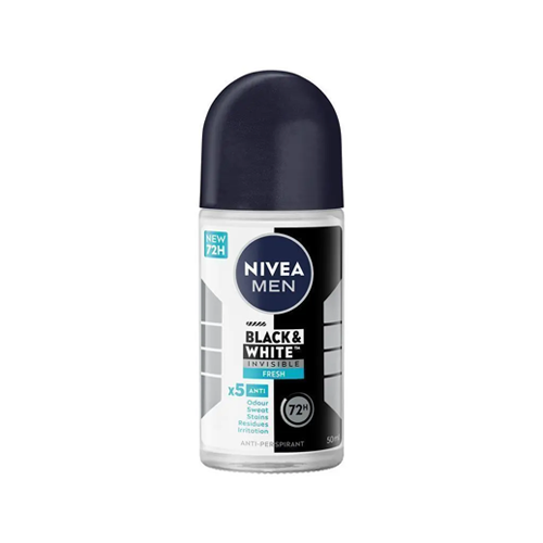 Nivea Men Black And White Invisible Fresh Antiperspirant Roll On 50ml