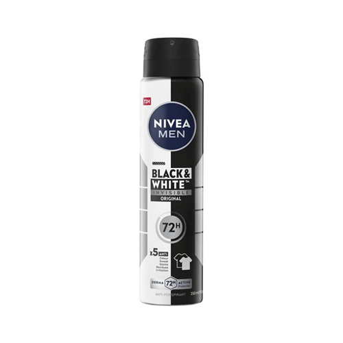 Nivea Men Black And White Invisible Original Antiperspirant Spray 250ml