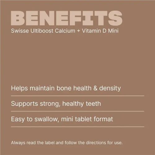 Swisse Calcium + Vitamin D 300 Mini Tablets