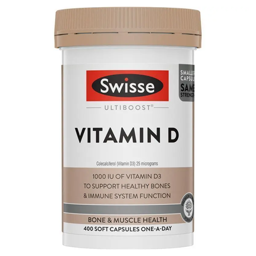 Swisse Ultiboost Vitamin D 400 Capsules