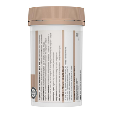 Swisse Ultiboost Magnesium Calcium + Vitamin D 120 Tablets