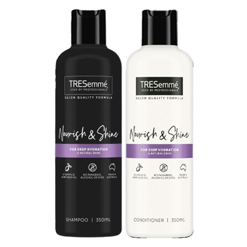Tresemme Nourish and Shine Shampoo and Conditioner 350ml