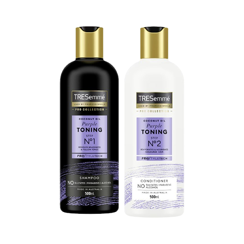 Tresemme Coconut Oil Purple Toning Shampoo & Conditioner 500ml