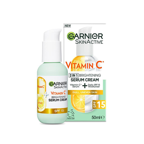 Garnier Skin Active Vitamin C 2 In 1 SPF 15 Serum Cream 50ml