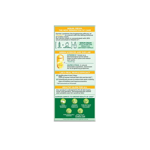 Garnier Skin Active Vitamin C 2 In 1 SPF 15 Serum Cream 50ml