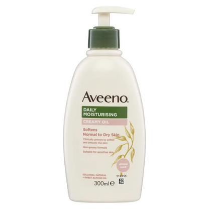 Aveeno Daily Moisturising Creamy Oil Almond Scent Body Lotion 300ml