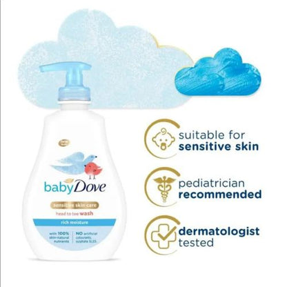 Baby Dove Rich Moisture Head To Toe Wash 400ml