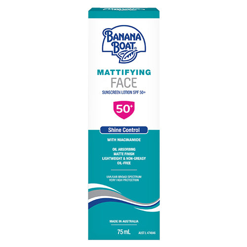 Banana Boat Mattifying SPF 50+ Sunscreen Lotion 75ml