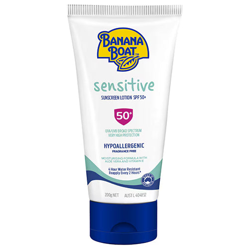 Banana Boat Sensitive SPF 50+ Sunscreen Lotion 200g